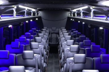Bonita Springs Charter Bus Interior