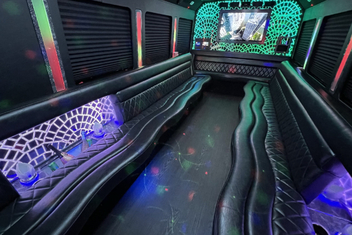 Bonita Springs Limo Bus Interior
